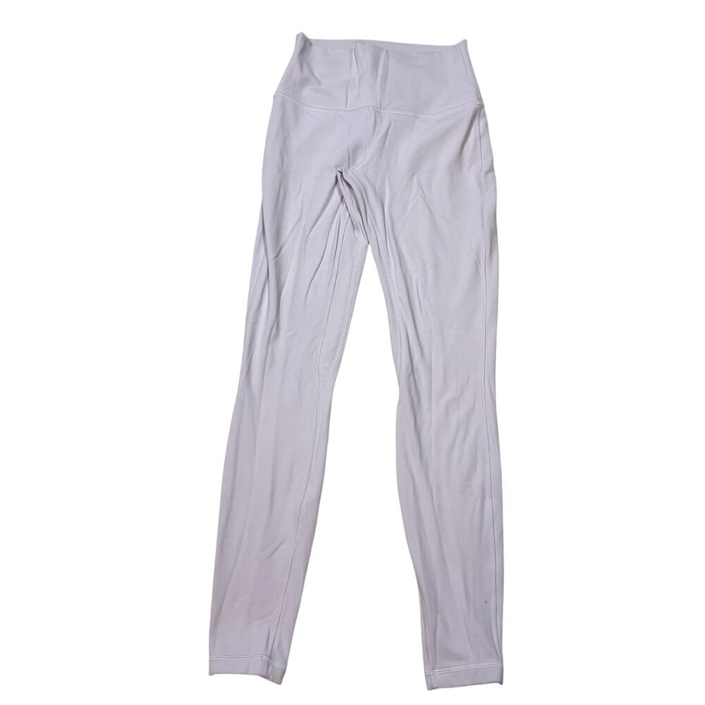 Lululemon Align High Rise Pant 28 White Lavender Pastel Purple Leggings Women 4